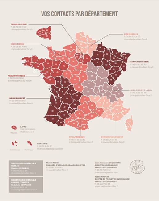 Carte commerciaux sant